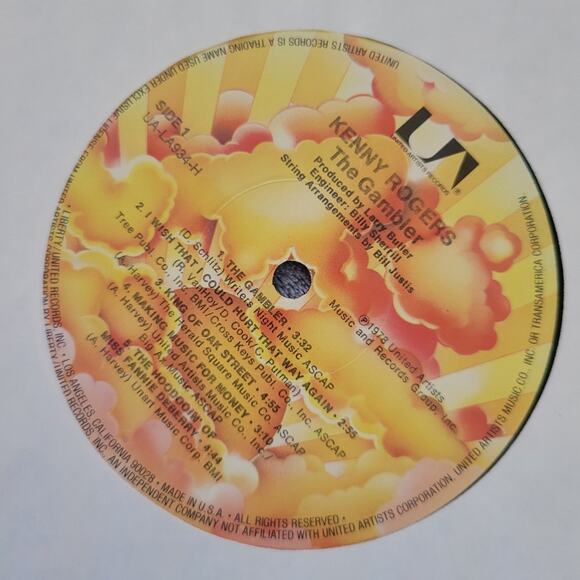 Kenny Rogers Vinyl Lot – The Gambler + Eyes That See in the Dark LP VG+ - Picture 3 of 11